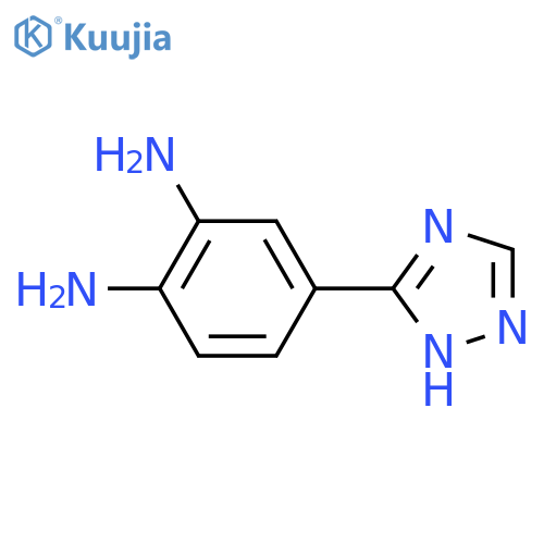 4-(1H-1,2,4-triazol-3-yl)benzene-1,2-diamine structure