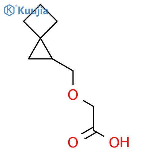 2-({Spiro[2.3]hexan-1-yl}methoxy)acetic acid structure
