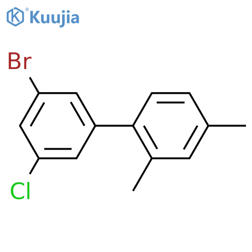 3'-Bromo-5'-chloro-2,4-dimethyl-1,1'-biphenyl structure