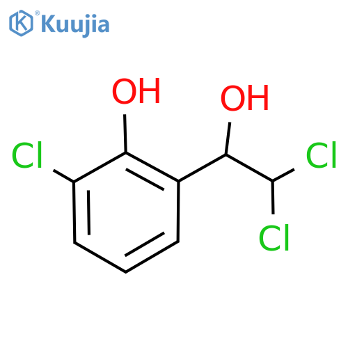 2-Chloro-6-(2,2-dichloro-1-hydroxyethyl)phenol structure