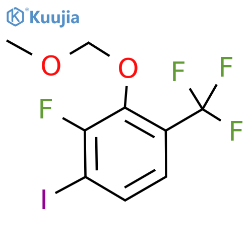 2-Fluoro-1-iodo-3-(methoxymethoxy)-4-(trifluoromethyl)benzene structure