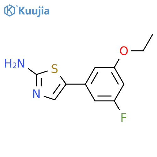 5-(3-Ethoxy-5-fluorophenyl)thiazol-2-amine structure