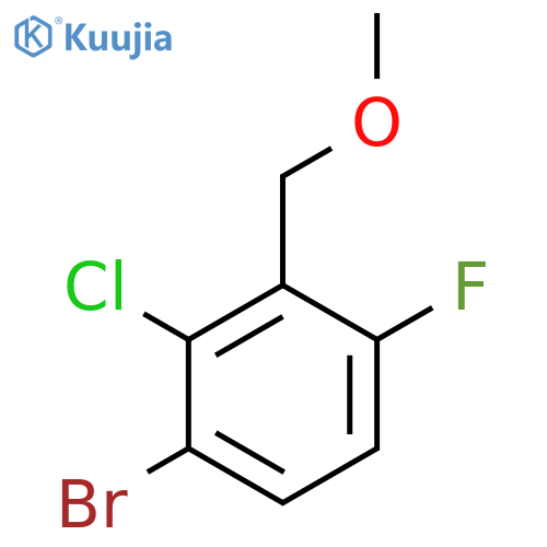 1-Bromo-2-chloro-4-fluoro-3-(methoxymethyl)benzene structure