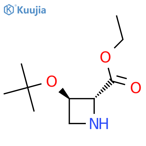 ethyl (2R,3R)-3-(tert-butoxy)azetidine-2-carboxylate structure