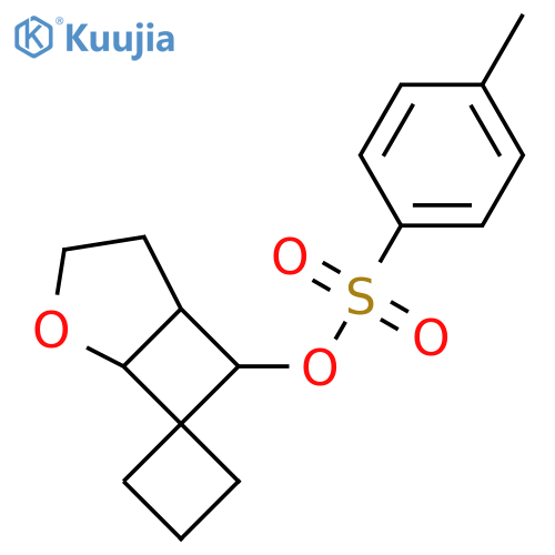4-Oxaspiro[bicyclo[3.2.0]heptane-6,1'-cyclobutan]-7-yl 4-methylbenzene-1-sulfonate structure