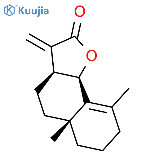 Naphtho[1,2-b]furan-2(3H)-one,3a,4,5,5a,6,7,8,9b-octahydro-5a,9-dimethyl-3-methylene-, (3aS,5aR,9bR)- structure
