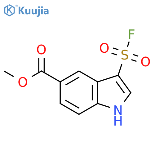 methyl 3-(fluorosulfonyl)-1H-indole-5-carboxylate structure