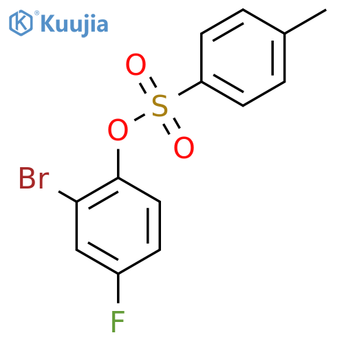 2-Bromo-4-fluorophenyl 4-methylbenzene-1-sulfonate structure