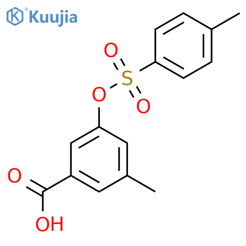 3-Methyl-5-[(4-methylbenzenesulfonyl)oxy]benzoic acid structure