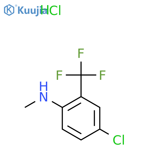 4-chloro-N-methyl-2-(trifluoromethyl)aniline hydrochloride structure