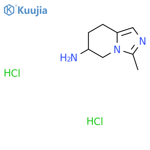 3-methyl-5H,6H,7H,8H-imidazo[1,5-a]pyridin-6-amine dihydrochloride structure