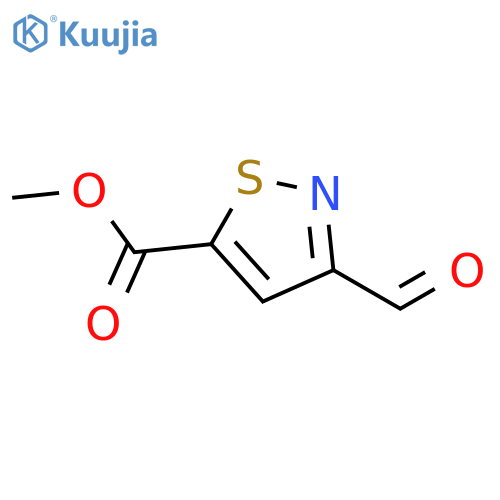 Methyl 3-formyl-1,2-thiazole-5-carboxylate structure