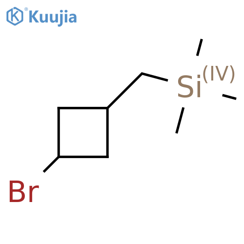 [(3-Bromocyclobutyl)methyl]trimethylsilane structure