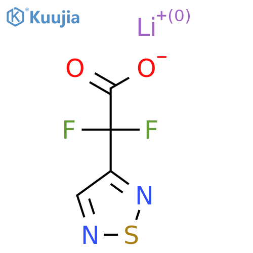 Lithium(1+) 2,2-difluoro-2-(1,2,5-thiadiazol-3-yl)acetate structure