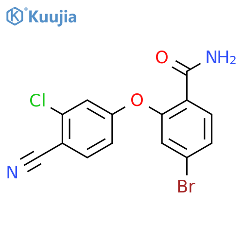 4-Bromo-2-(3-chloro-4-cyanophenoxy)benzamide structure