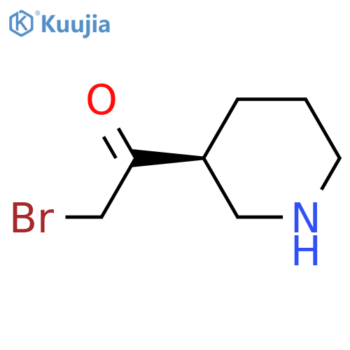 2-bromo-1-[(3S)-piperidin-3-yl]ethan-1-one structure