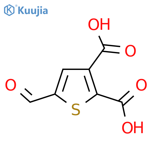 5-Formylthiophene-2,3-dicarboxylic acid structure