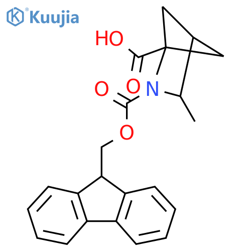 2-{[(9H-fluoren-9-yl)methoxy]carbonyl}-3-methyl-2-azabicyclo[2.1.1]hexane-1-carboxylic acid structure