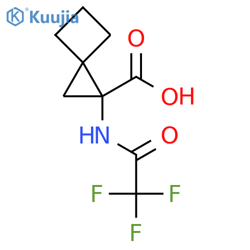 1-(2,2,2-Trifluoroacetamido)spiro[2.3]hexane-1-carboxylic acid structure