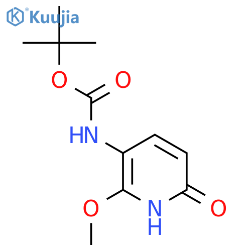 tert-butyl N-(6-hydroxy-2-methoxypyridin-3-yl)carbamate structure