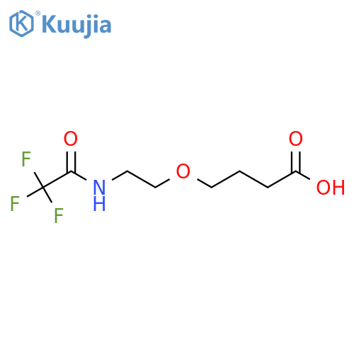 4-[2-(2,2,2-Trifluoroacetamido)ethoxy]butanoic acid structure
