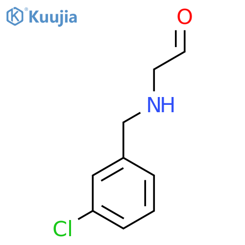 2-{(3-chlorophenyl)methylamino}acetaldehyde structure
