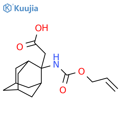 2-(2-{[(Prop-2-en-1-yloxy)carbonyl]amino}adamantan-2-yl)acetic acid structure
