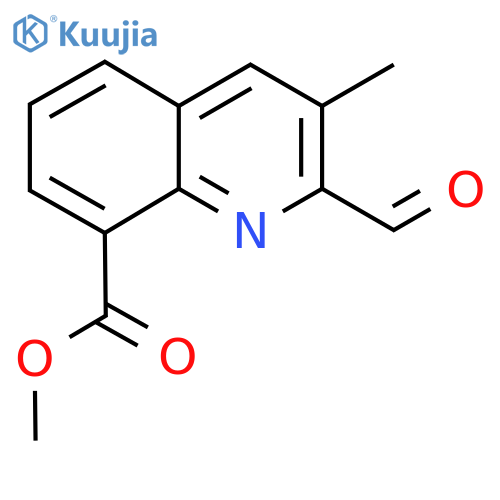Methyl 2-formyl-3-methylquinoline-8-carboxylate structure