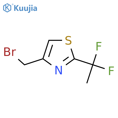 4-(Bromomethyl)-2-(1,1-difluoroethyl)-1,3-thiazole structure