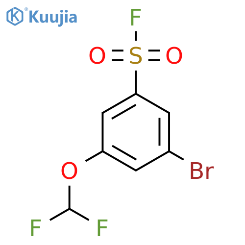 3-Bromo-5-(difluoromethoxy)benzene-1-sulfonyl fluoride structure