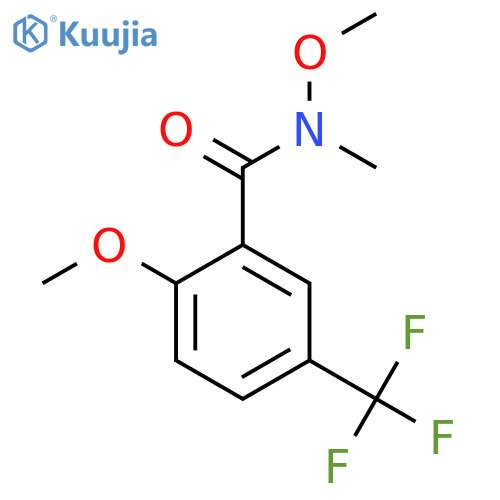 N,2-dimethoxy-N-methyl-5-(trifluoromethyl)benzamide structure