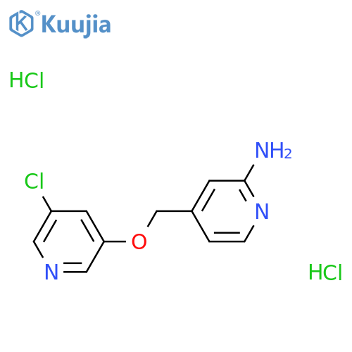 4-{[(5-Chloropyridin-3-yl)oxy]methyl}pyridin-2-amine dihydrochloride structure