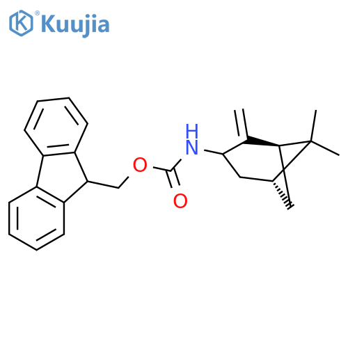 (9H-fluoren-9-yl)methyl N-[(1R,5R)-6,6-dimethyl-2-methylidenebicyclo[3.1.1]heptan-3-yl]carbamate structure