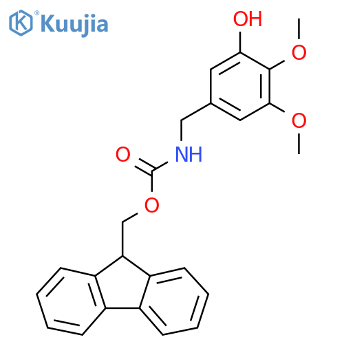 (9H-fluoren-9-yl)methyl N-[(3-hydroxy-4,5-dimethoxyphenyl)methyl]carbamate structure