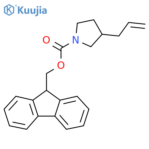 (9H-fluoren-9-yl)methyl 3-(prop-2-en-1-yl)pyrrolidine-1-carboxylate structure