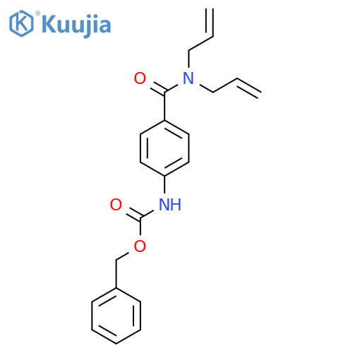 benzyl N-{4-[bis(prop-2-en-1-yl)carbamoyl]phenyl}carbamate structure