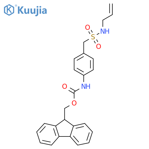 (9H-fluoren-9-yl)methyl N-(4-{[(prop-2-en-1-yl)sulfamoyl]methyl}phenyl)carbamate structure