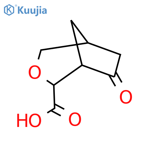 7-Oxo-3-oxabicyclo[3.2.1]octane-2-carboxylic acid structure