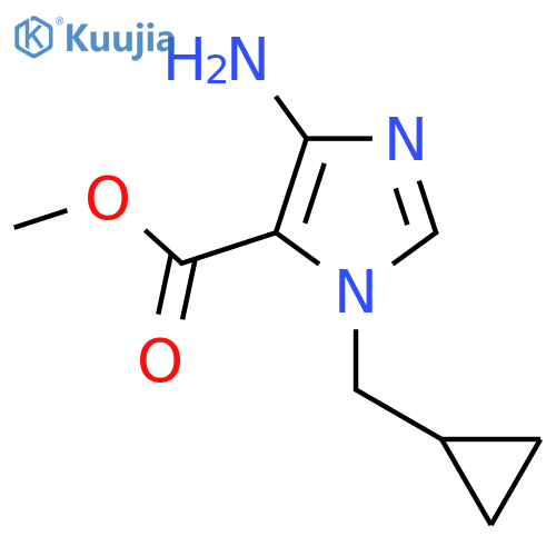 methyl 4-amino-1-(cyclopropylmethyl)-1H-imidazole-5-carboxylate structure