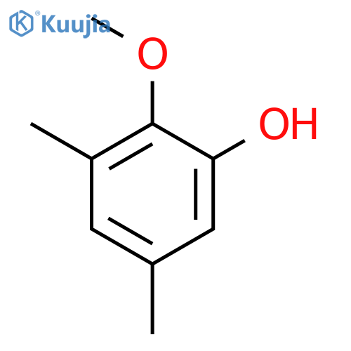 Phenol,2-methoxy-3,5-dimethyl- structure