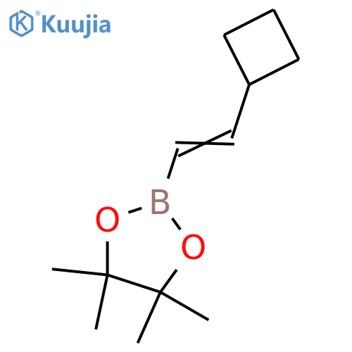 2-(2-cyclobutylethenyl)-4,4,5,5-tetramethyl-1,3,2-dioxaborolane structure