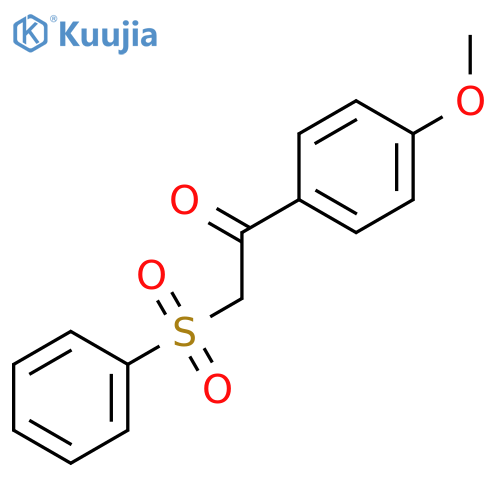 Ethanone, 1-(4-methoxyphenyl)-2-(phenylsulfonyl)- structure