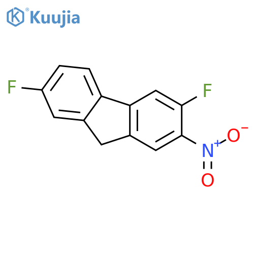 9H-Fluorene,3,7-difluoro-2-nitro- structure