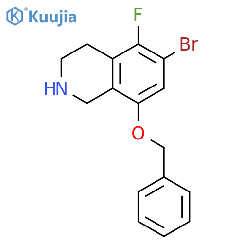 8-Benzyloxy-6-bromo-5-fluoro-1,2,3,4-tetrahydro-isoquinoline structure