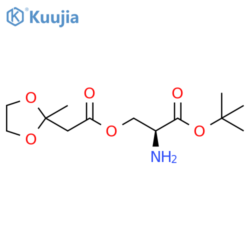 (2S)-2-Amino-3-(1,1-dimethylethoxy)-3-oxopropyl 2-methyl-1,3-dioxolane-2-acetate structure