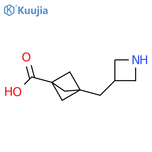 3-(3-Azetidinylmethyl)bicyclo[1.1.1]pentane-1-carboxylic acid structure