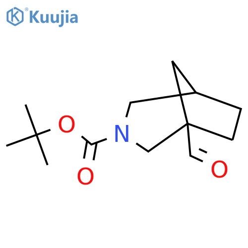Tert-butyl 1-formyl-3-azabicyclo[3.2.1]octane-3-carboxylate structure