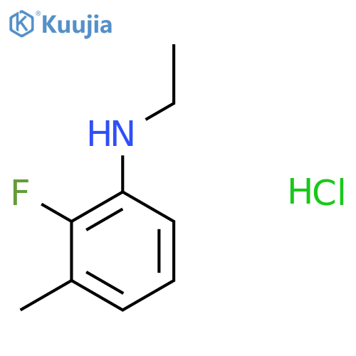 N-ethyl-2-fluoro-3-methylaniline hydrochloride structure