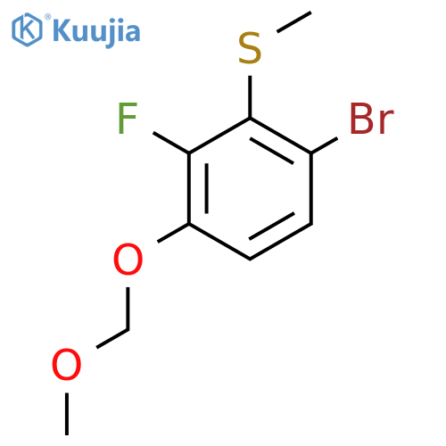 (6-Bromo-2-fluoro-3-(methoxymethoxy)phenyl)(methyl)sulfane structure
