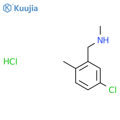 (5-chloro-2-methylphenyl)methyl(methyl)amine hydrochloride structure
